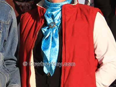 A blue Cowboy wild rag
