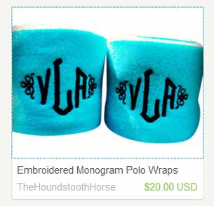 Blue custom polo wraps