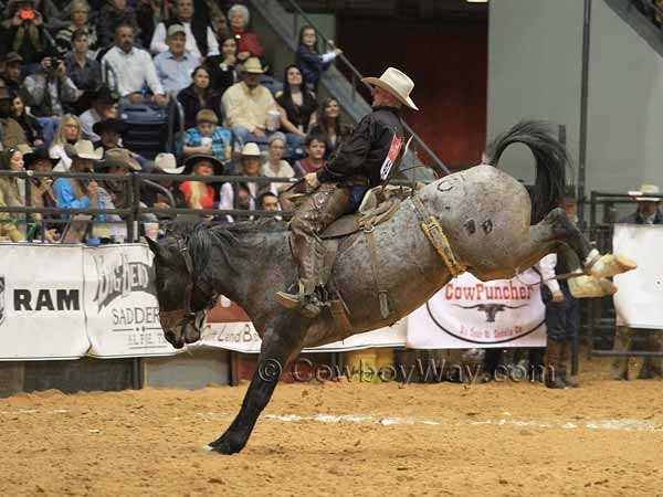 Ranch bronc rider Kolby Stock